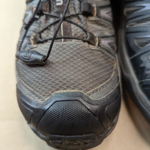 Salomon X Ultra Mid Gortex Black Gray Hiking Boots  Ortholite Men's Size 10The - Picture 4 of 11